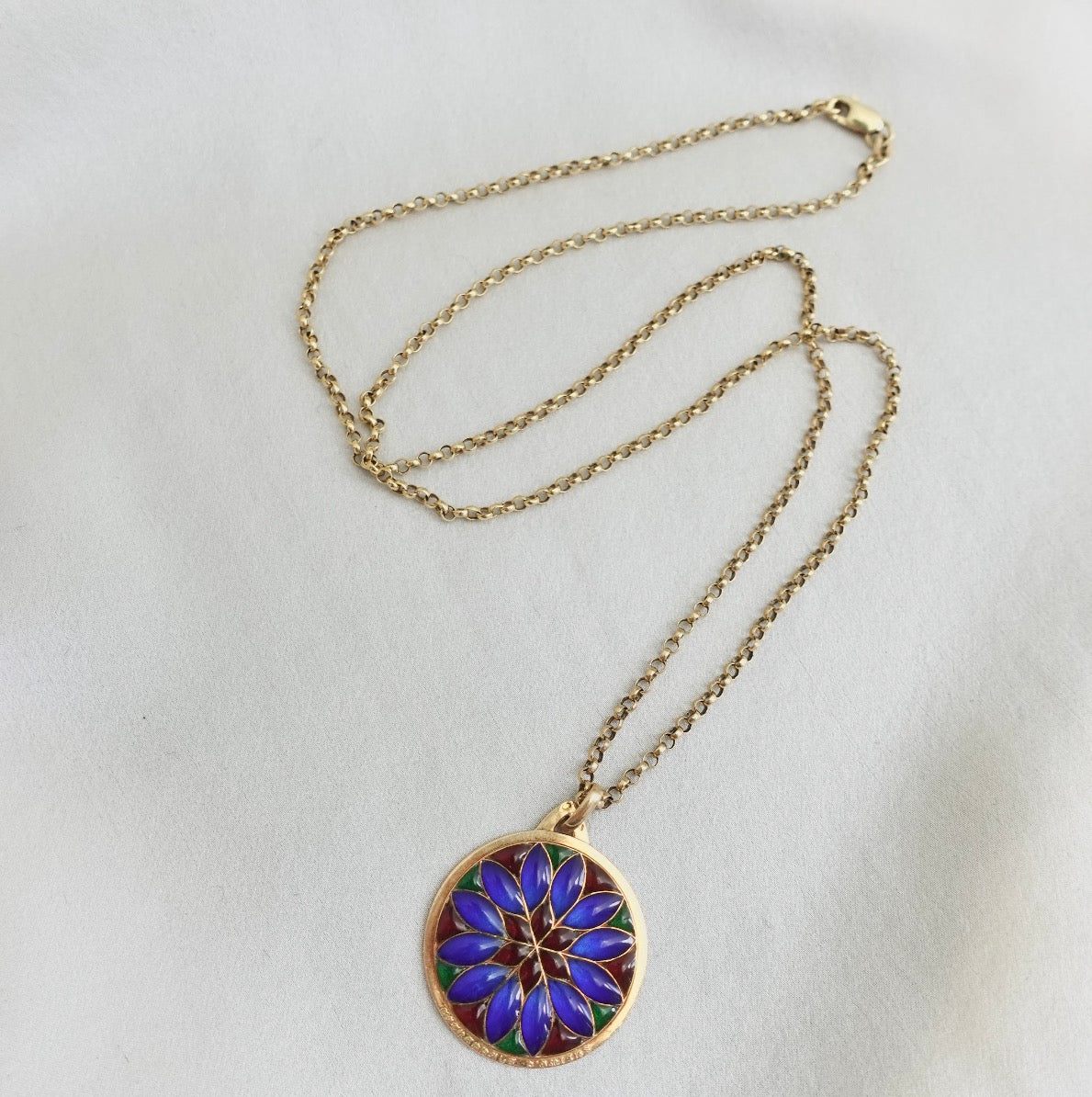 14K Thin Rolo Chain in 24 inches
