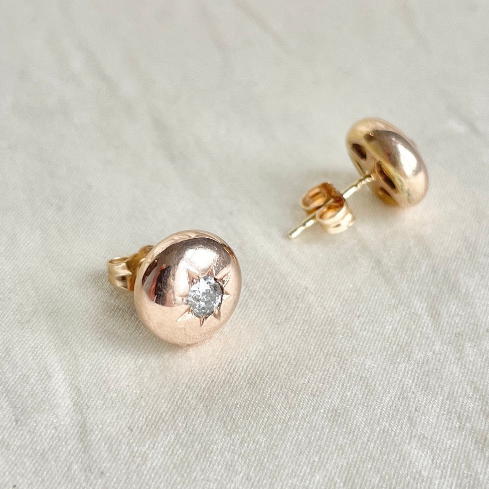 Star Set Diamond Studs
