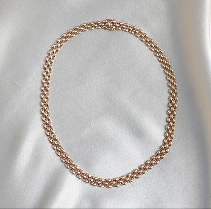 The Panther — 14K Italian Panther Link Necklace