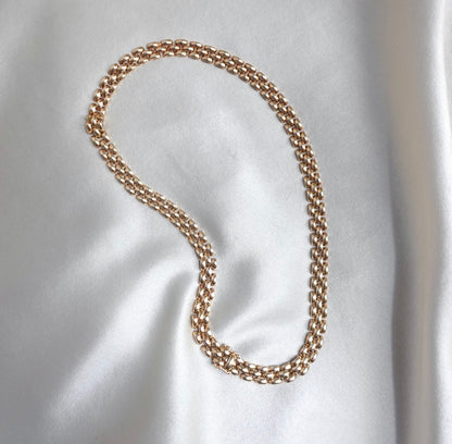 The Panther — 14K Italian Panther Link Necklace