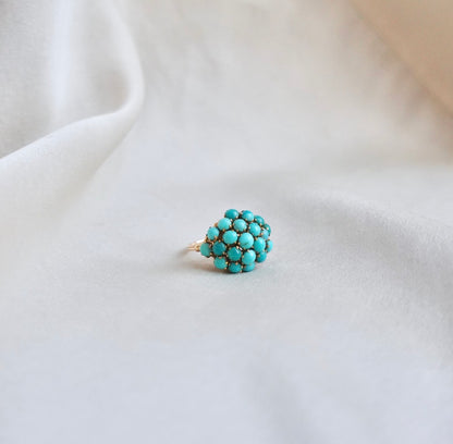 Turquoise Pave Ring