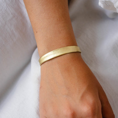 "The Perfect Cuff"  18k Gold Tapered Cuff Bracelet