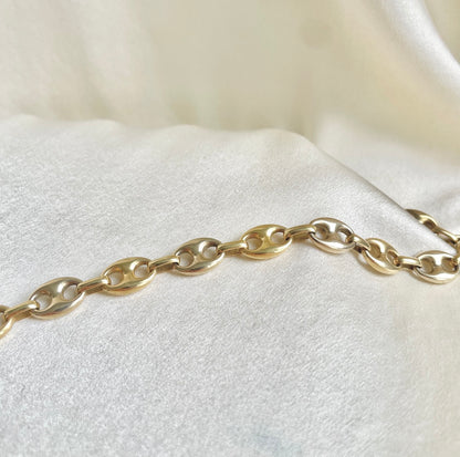 Vintage Italian Solid 18k Mariner Chain