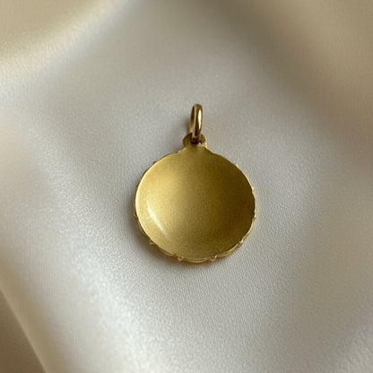 18K French Petite Gemini Zodiac Pendant