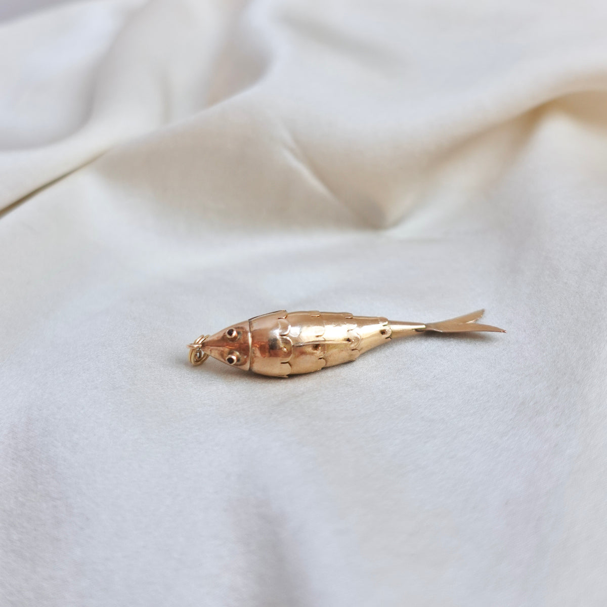"Big Fish" 18K Italian Articulated Fish Pendant